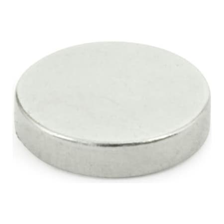 J.W. Winco Solid Disk-Shaped Raw Magnet - .20" Diameter, Steel 55.2-ND-5-3